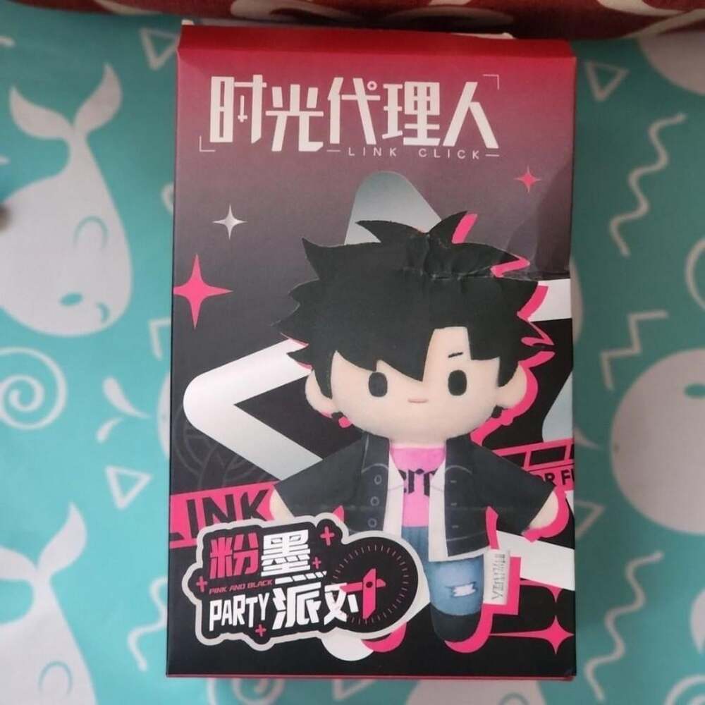 Link Click Xia Fei Pink Black Party Mini Plush...